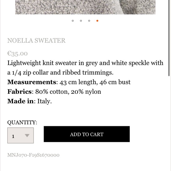 SOLD Brandy Melville Grey Novella Sweater - Picture 12 of 12